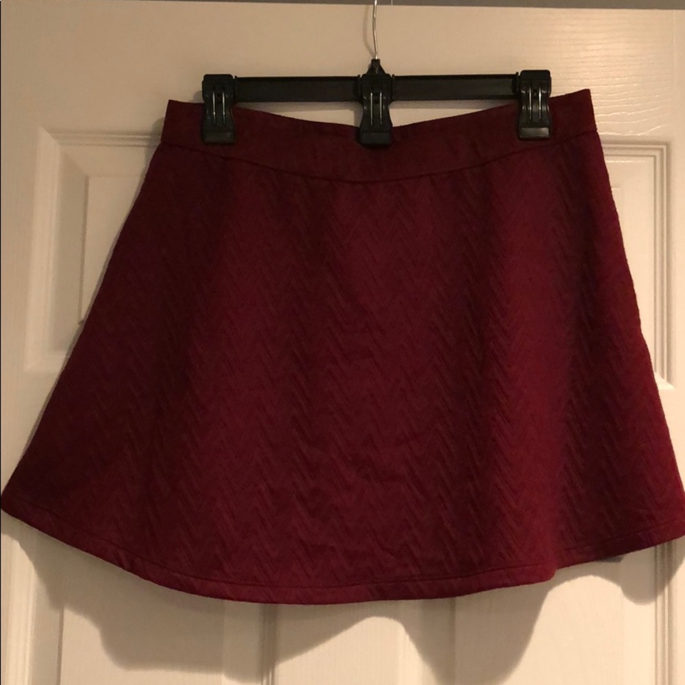 SOFT burgundy skirt! NWOT